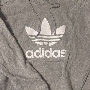 Adidas Heather Gray Hoodie